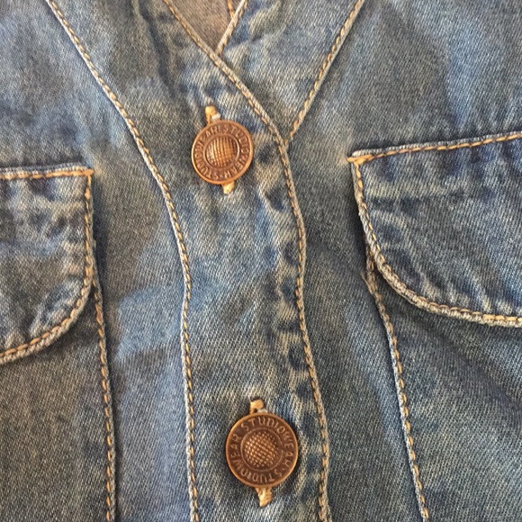 Studio wear great blue jean vest - Picture 7 of 7